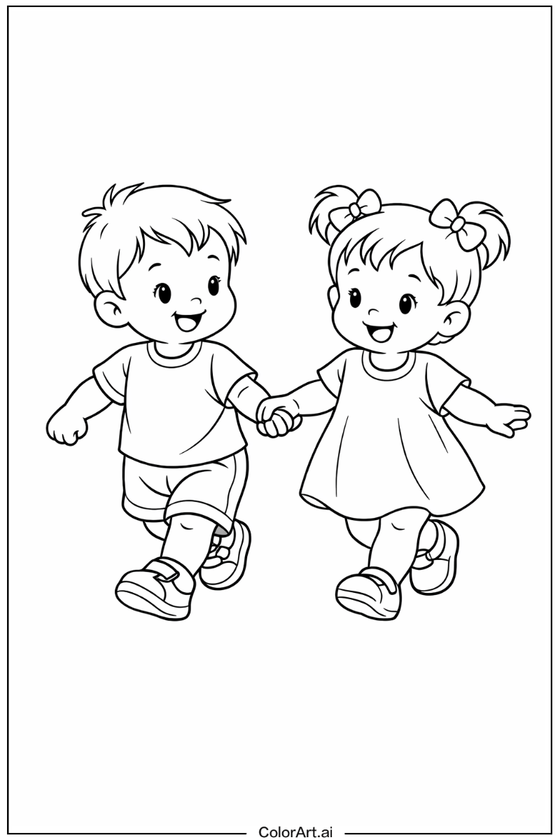 Toddler walking Toddler Scene 2