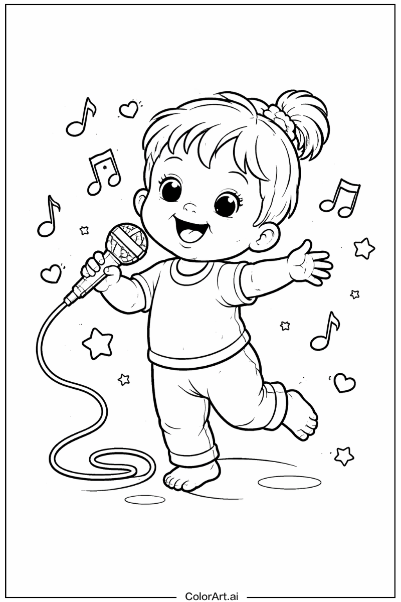 Toddler singing Toddler Design 2