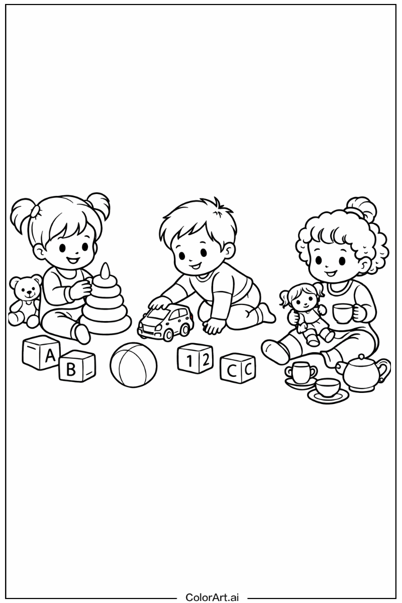 Toddler with Toddler daycare Theme 2