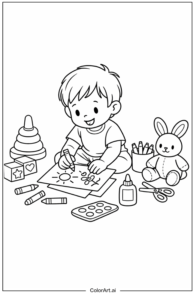 Toddler home activity Toddler Scene 2