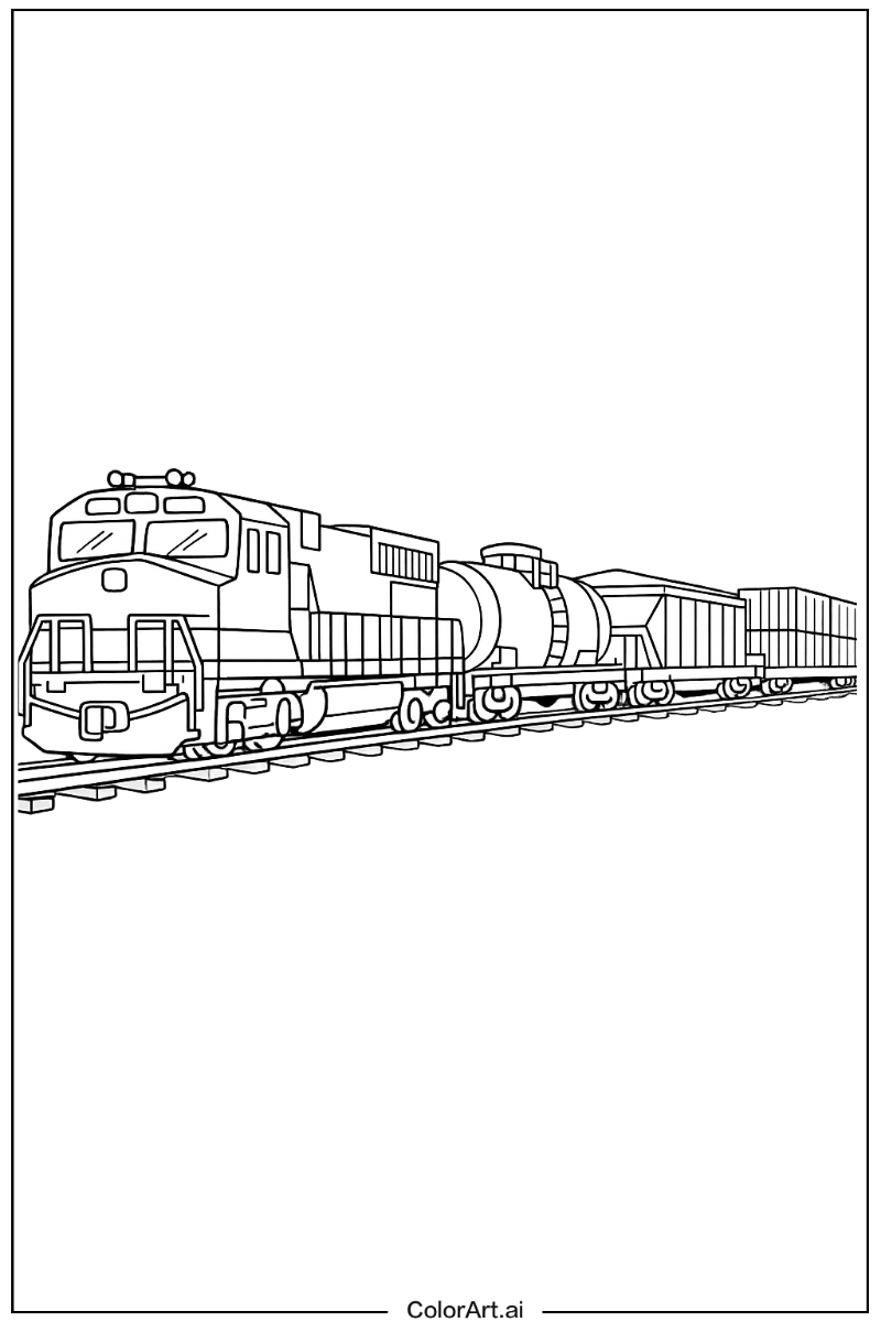 Train with Cargo train Theme