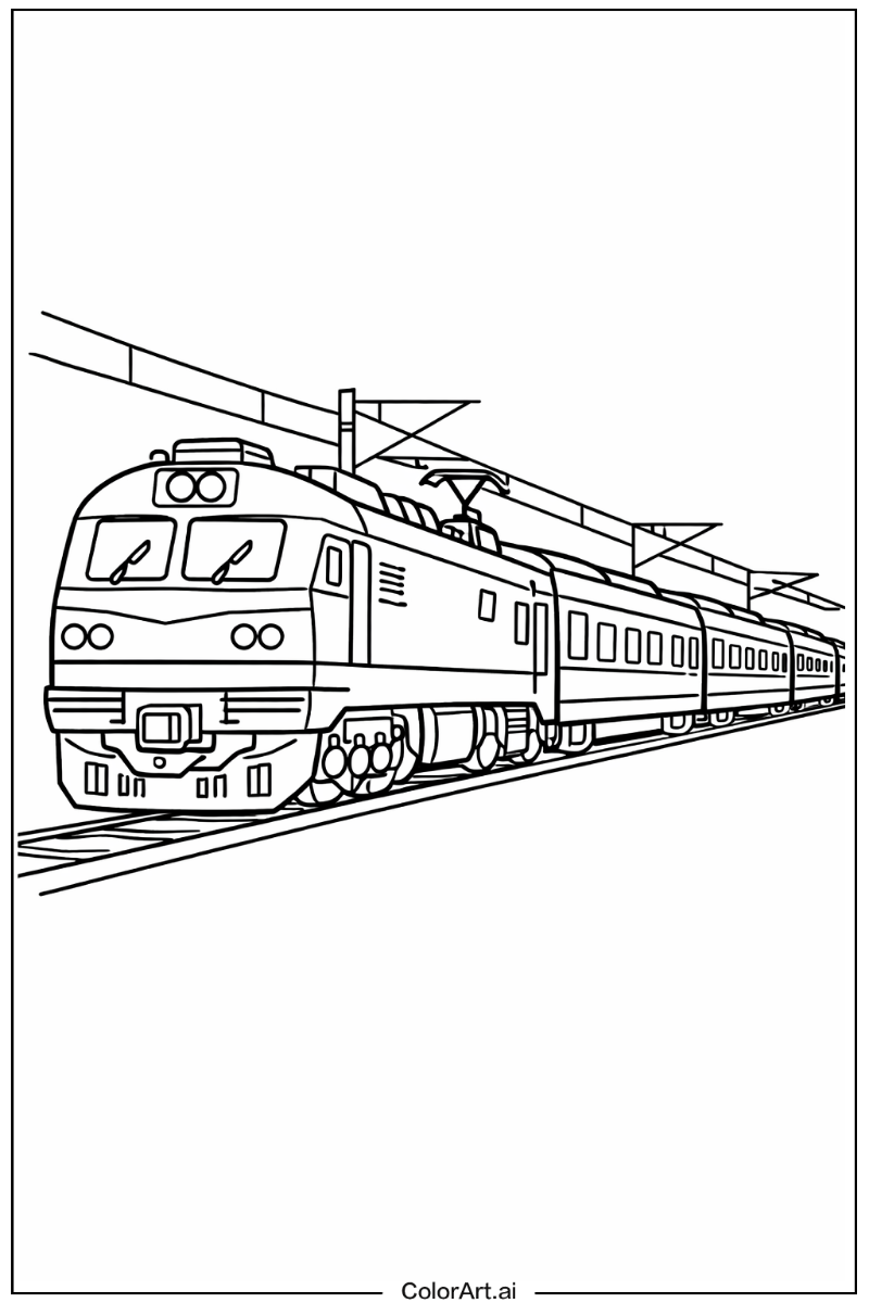 Train with Long distance train Theme