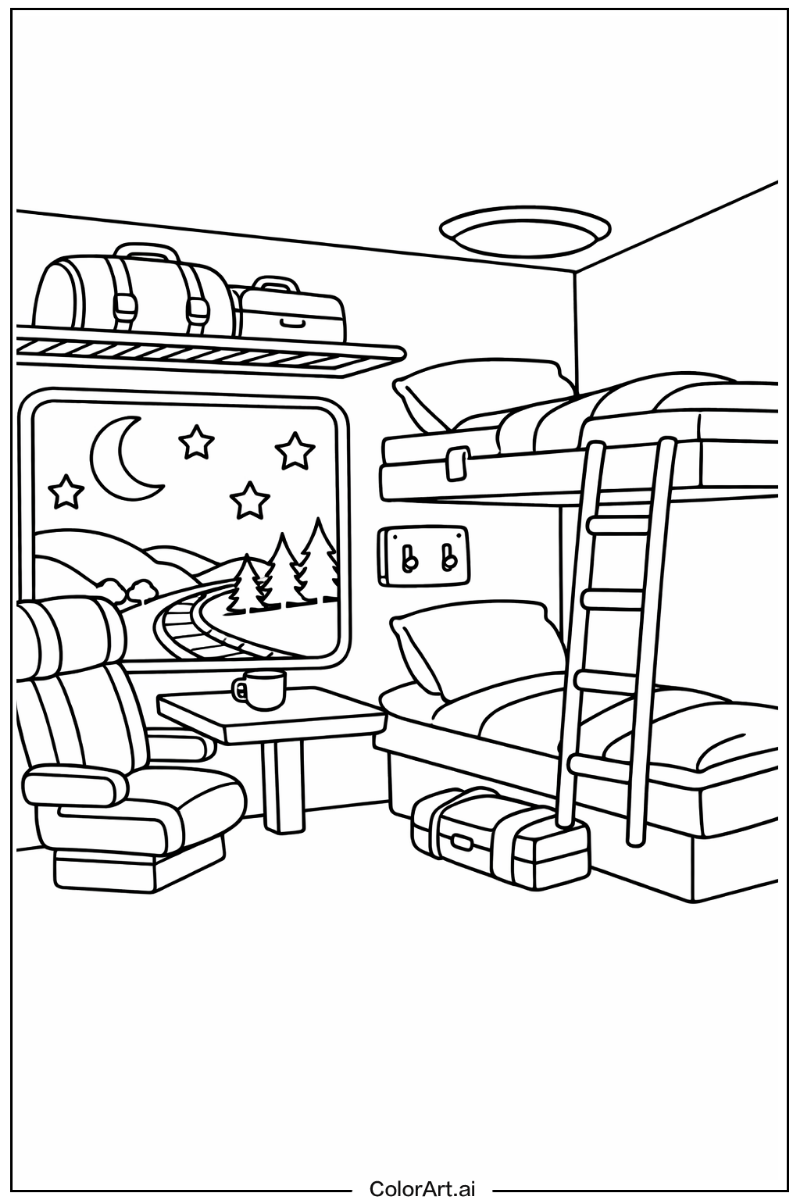 Night train Train Scene