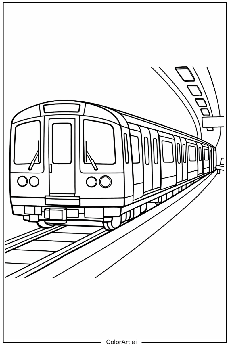 Underground train Train Scene