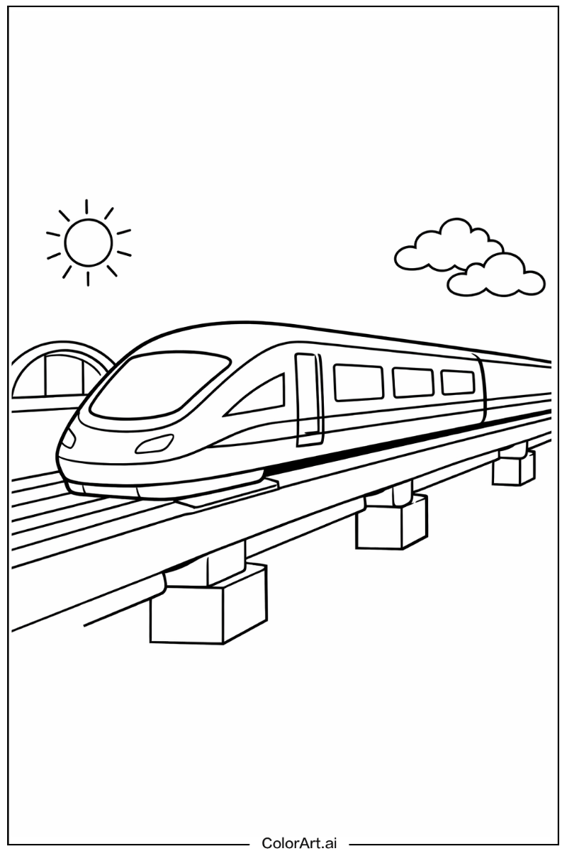 Maglev train Train Scene