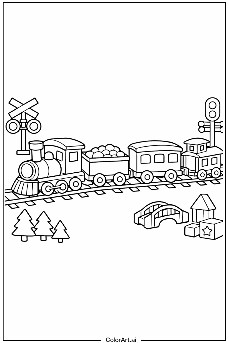 Train with Toy train Theme