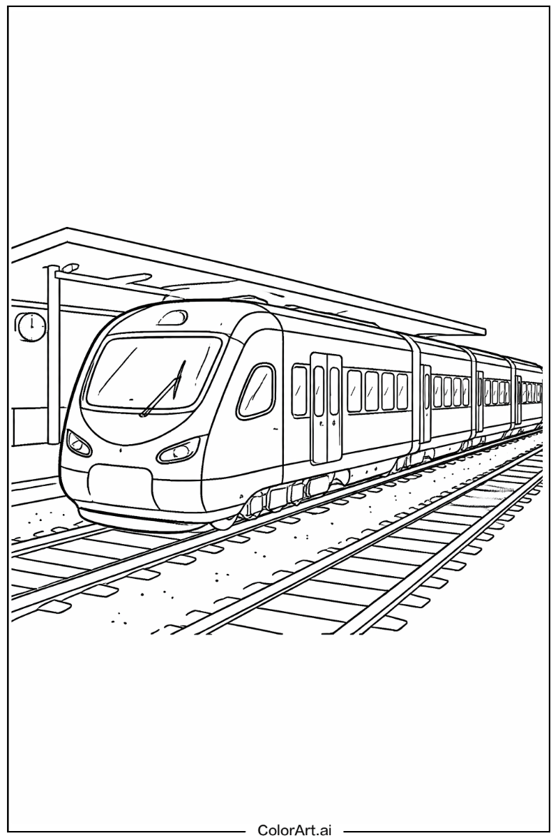 Train with Modern train Theme