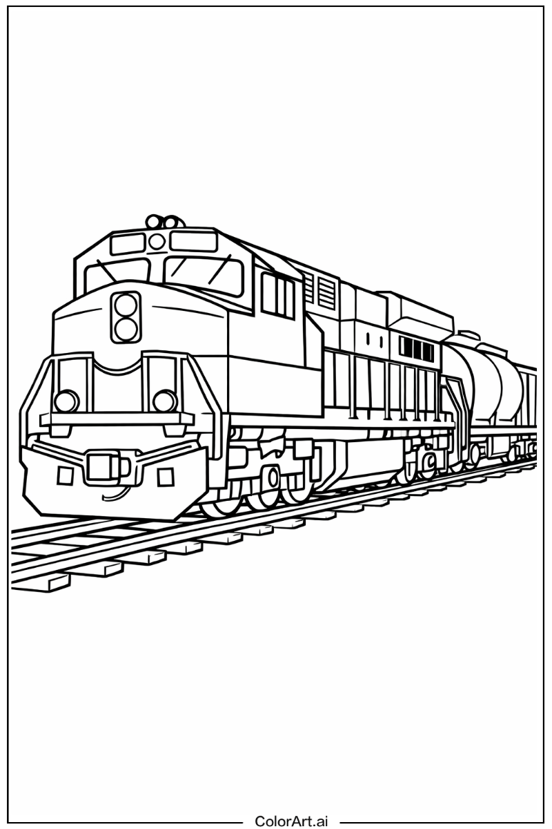 Train with Diesel train Theme