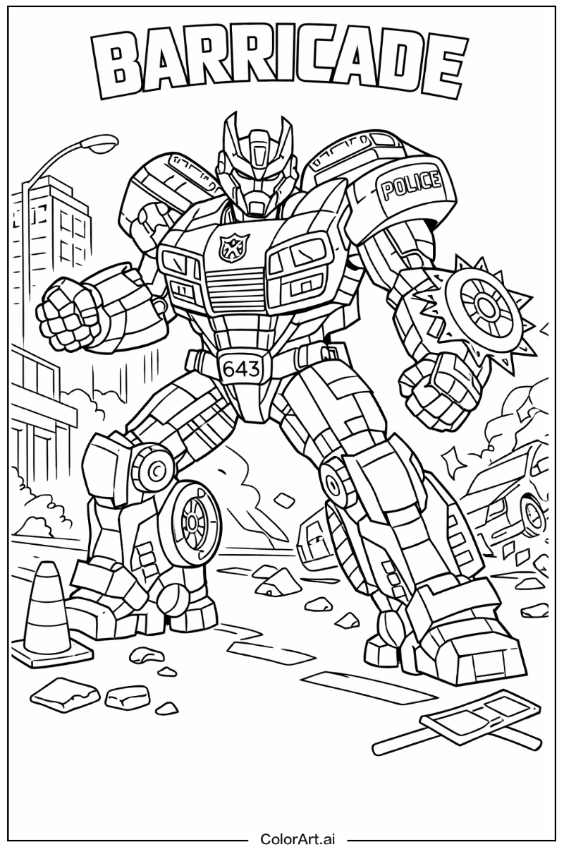 Barricade Transformers Design