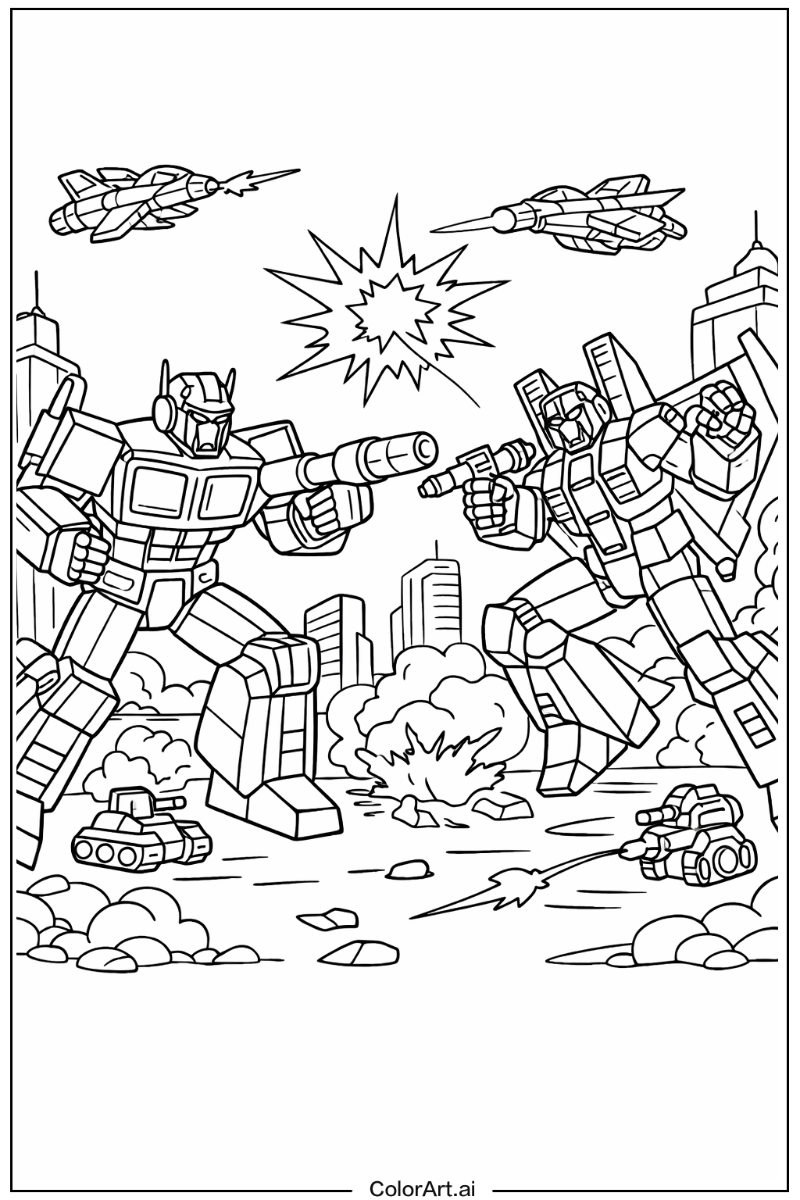 Battle Transformers Scene