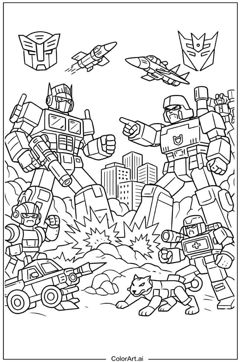 Transformers with Cartoon Theme