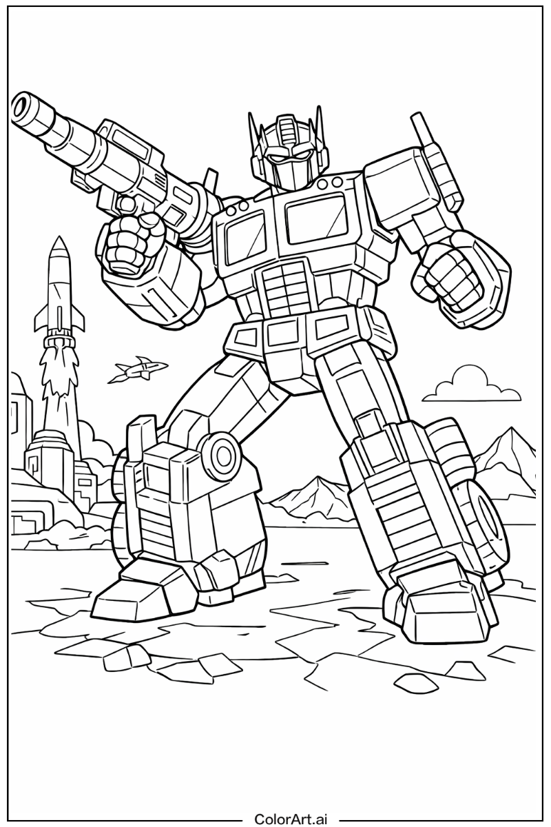 Optimus prime Transformers Scene 2