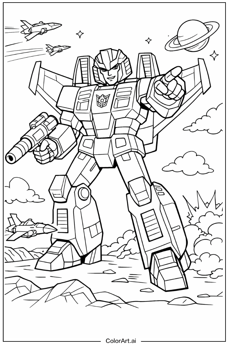 Starscream Transformers Scene