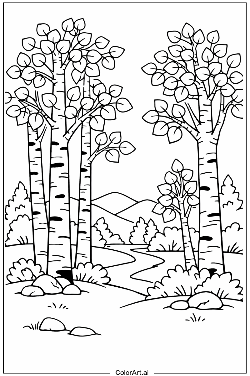 Tree with Aspen tree Theme