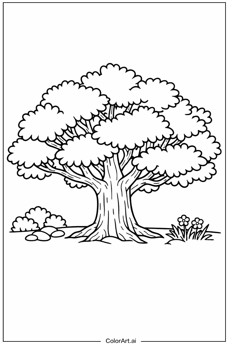 Tree with Oak tree Theme