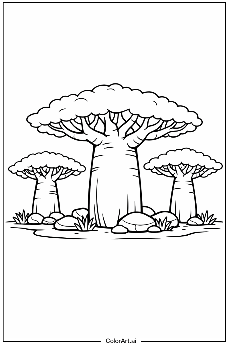 Baobab tree Tree Scene
