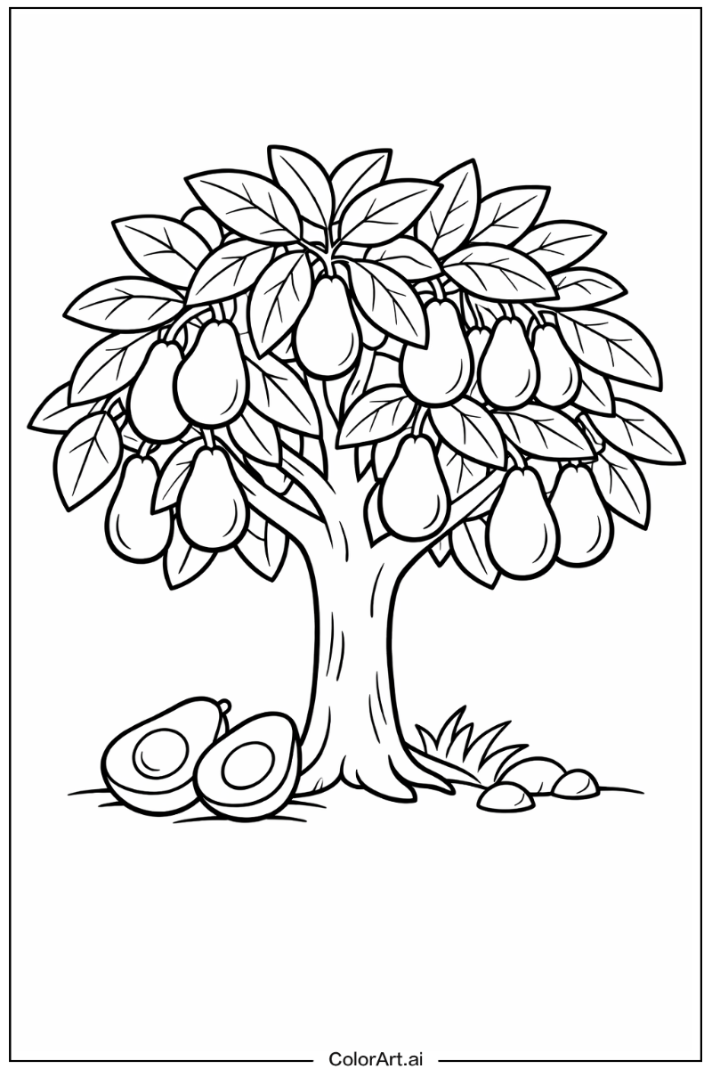 Avocado tree Tree Design