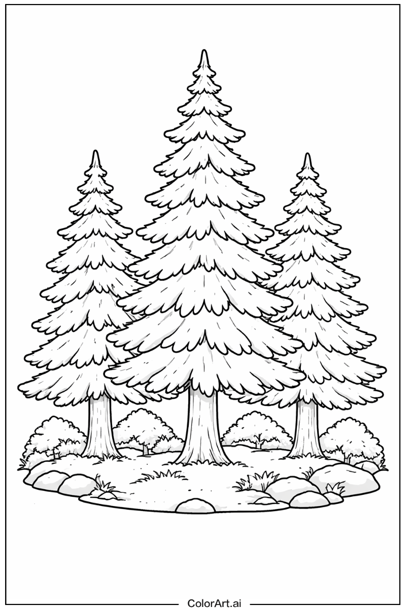 Tree with Spruce tree Theme