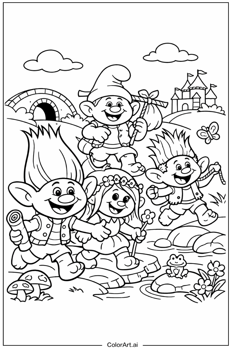 Trolls adventure scene Trolls Scene