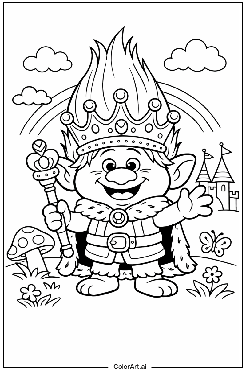 Trolls with King peppy trolls Theme 2