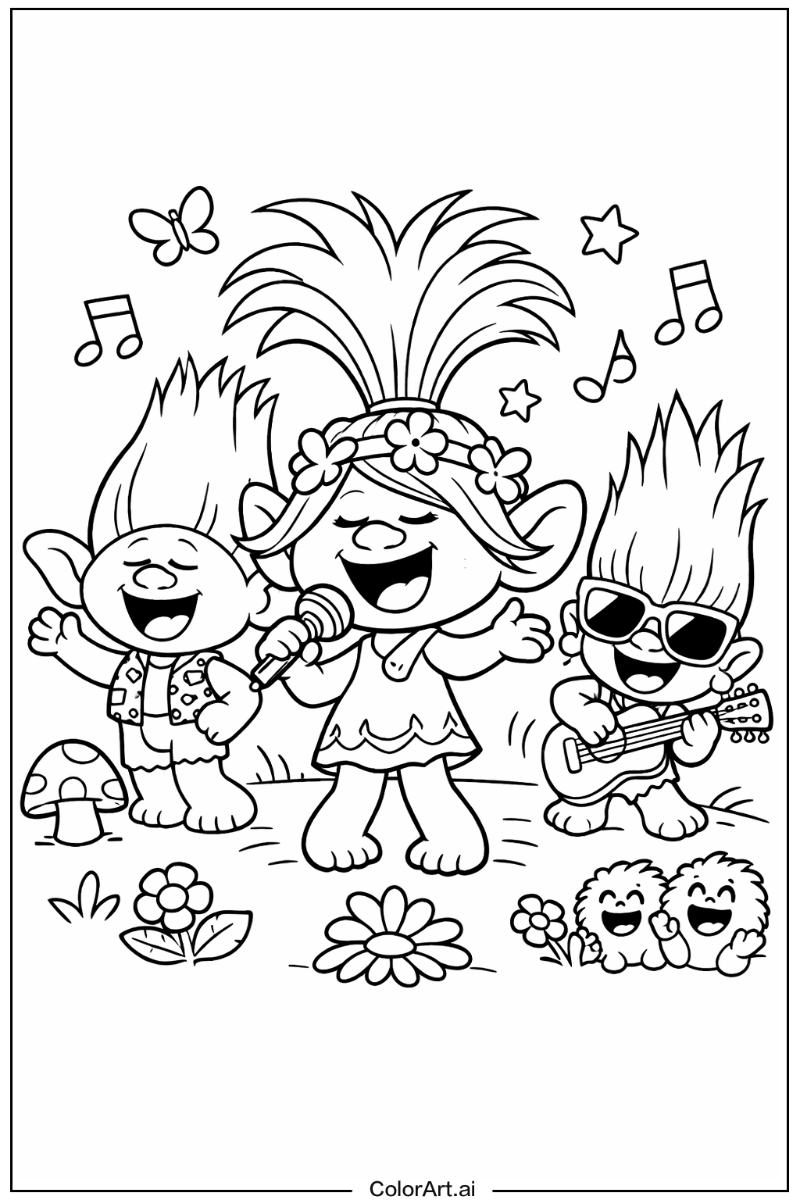 Trolls singing scene Trolls Scene 2
