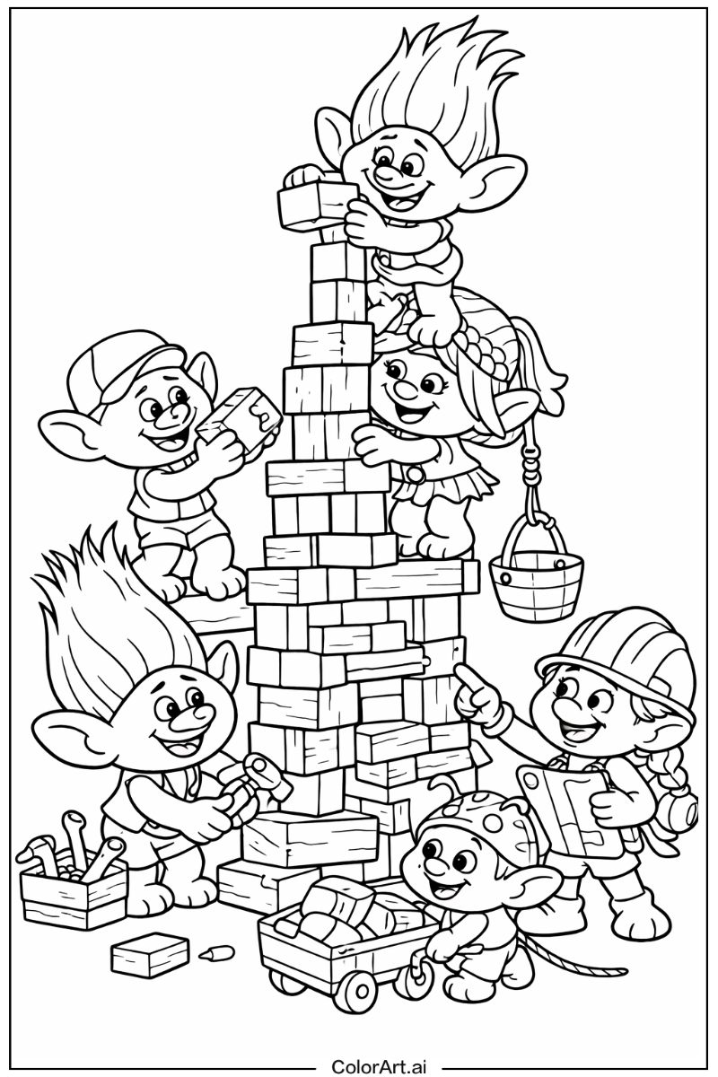 Trolls teamwork scene Trolls Scene 2