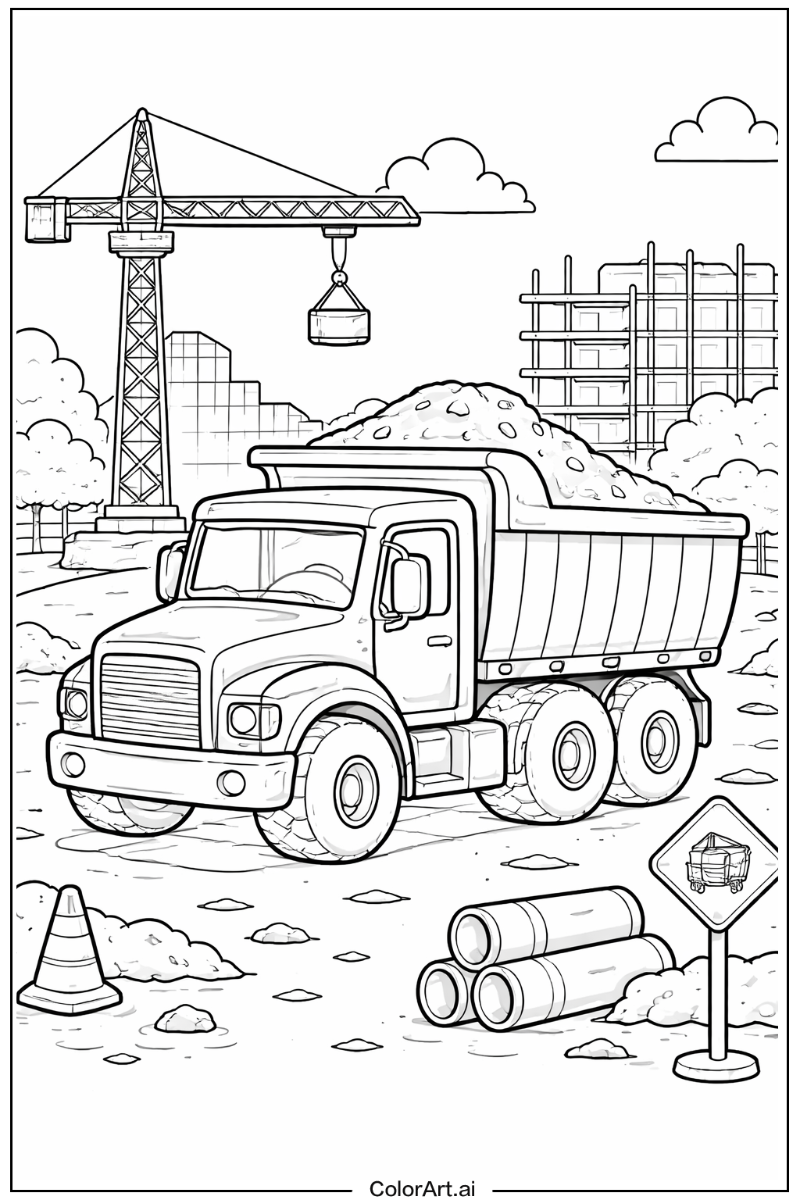 Dump truck Truck Scene