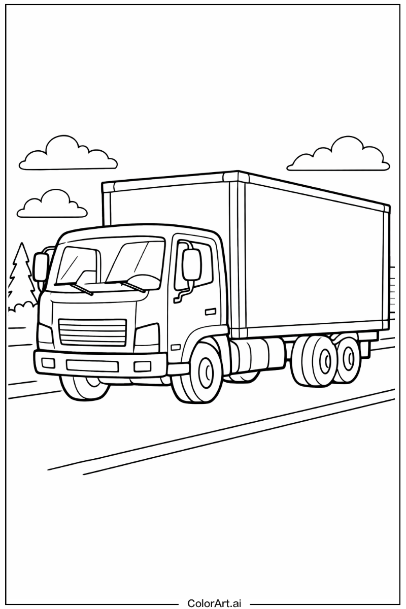 Box truck Truck Scene