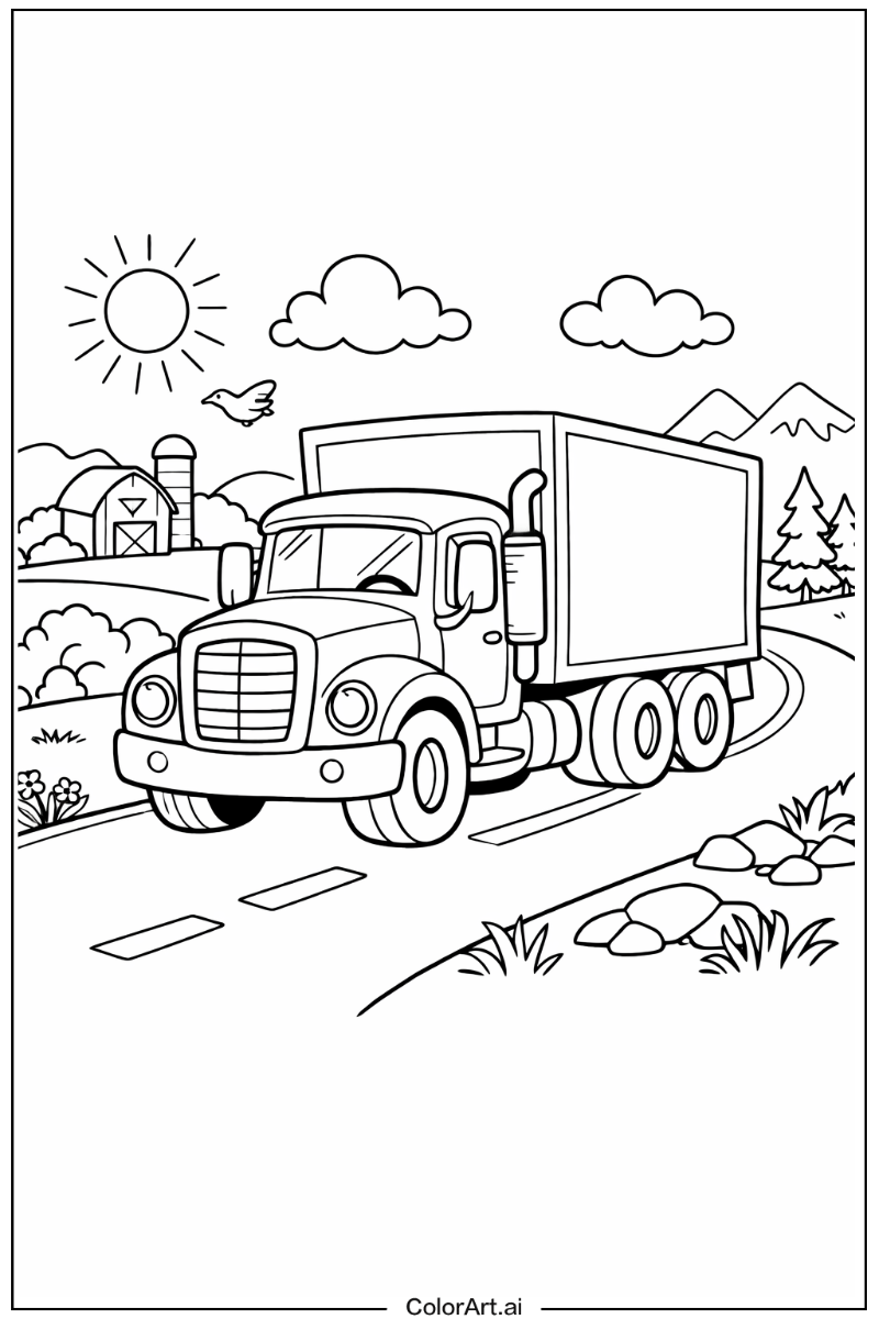 Cartoon truck Truck Design