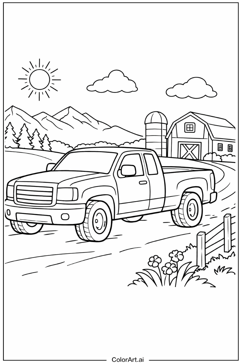 Truck with Pickup truck Theme 2