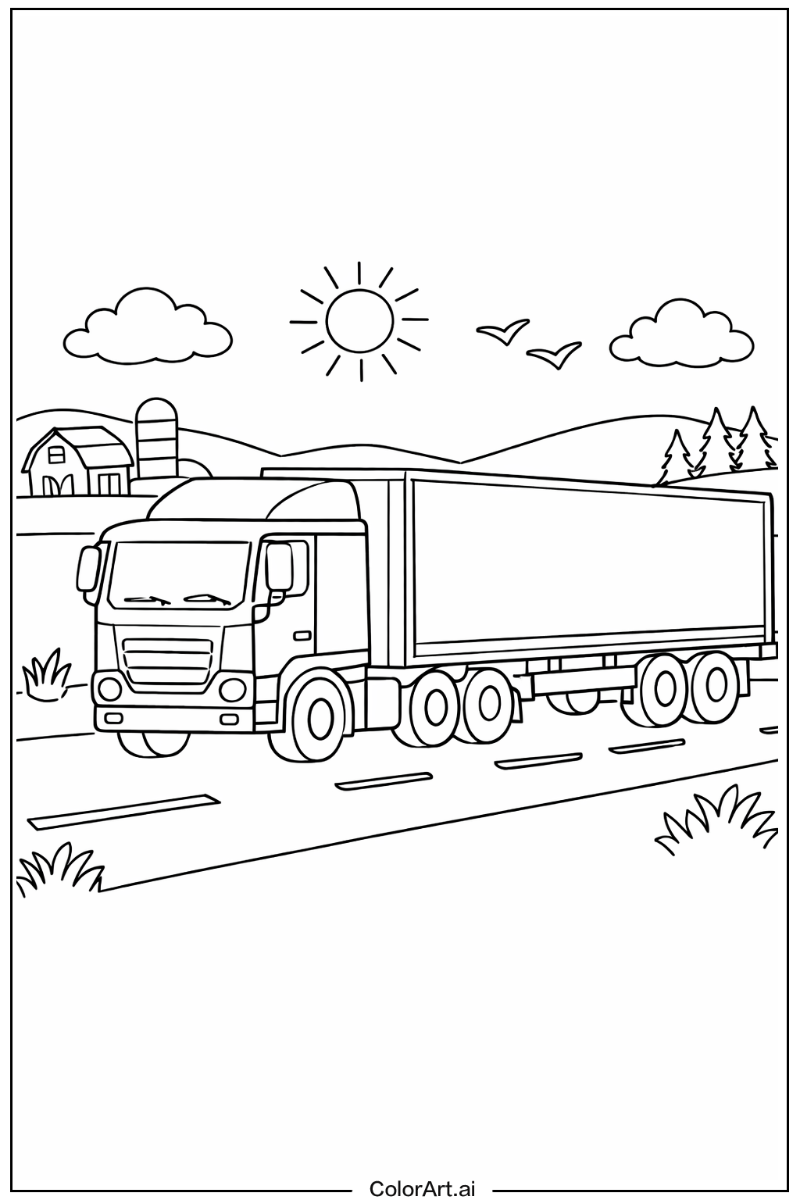 Lorry Truck Scene 2