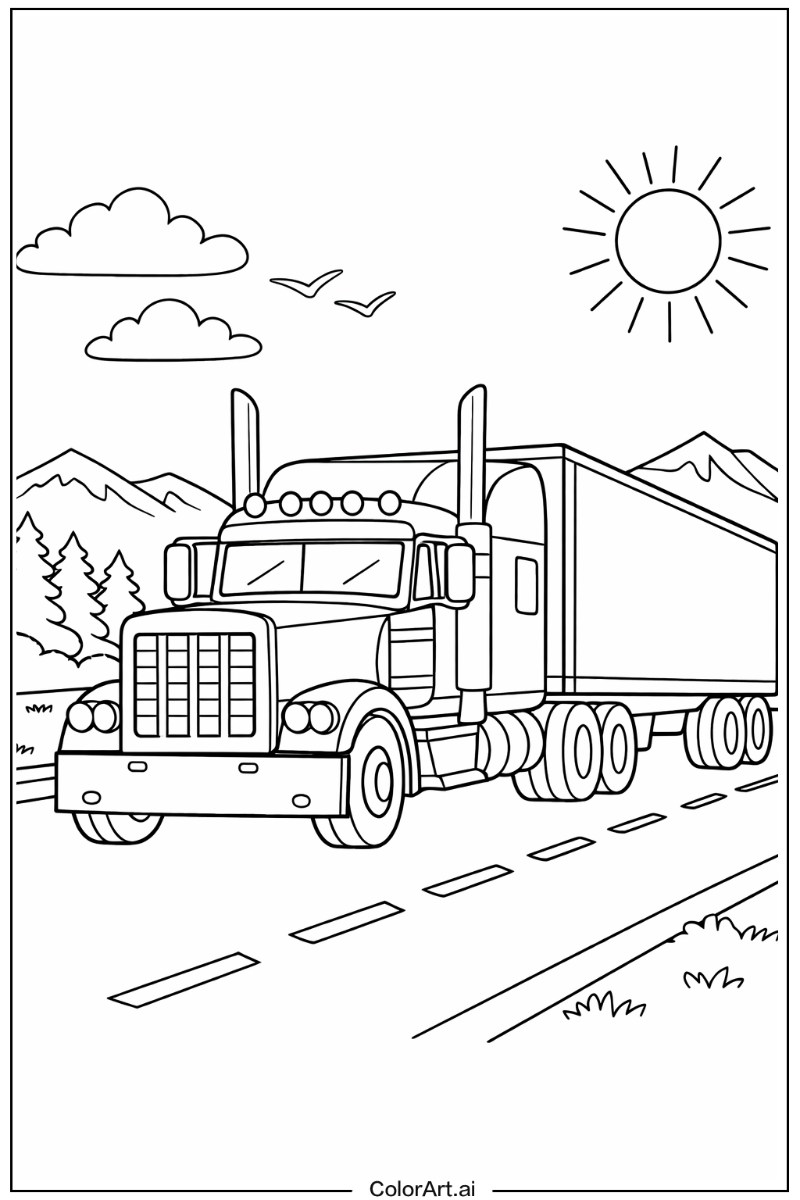 Truck with Big rig Theme 2