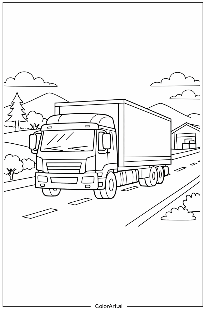 Cargo Truck Scene 2