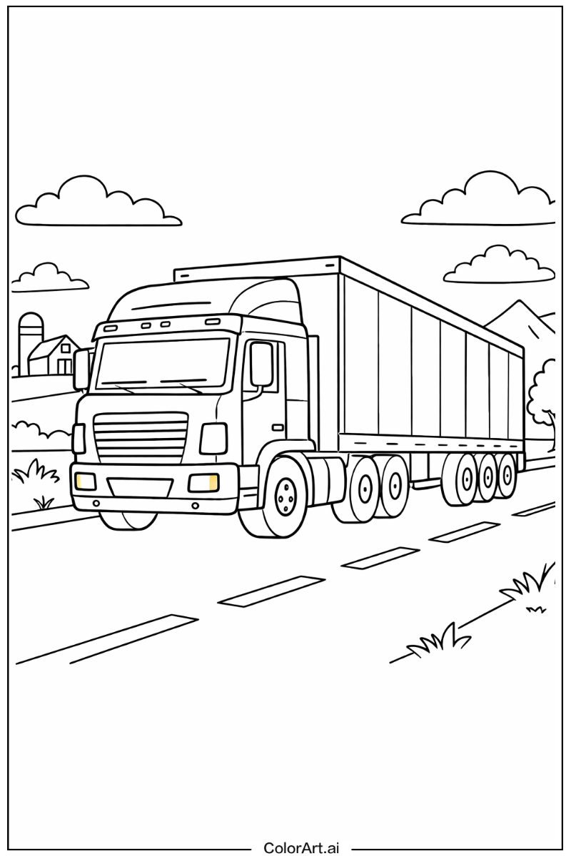 Lorry Truck Scene
