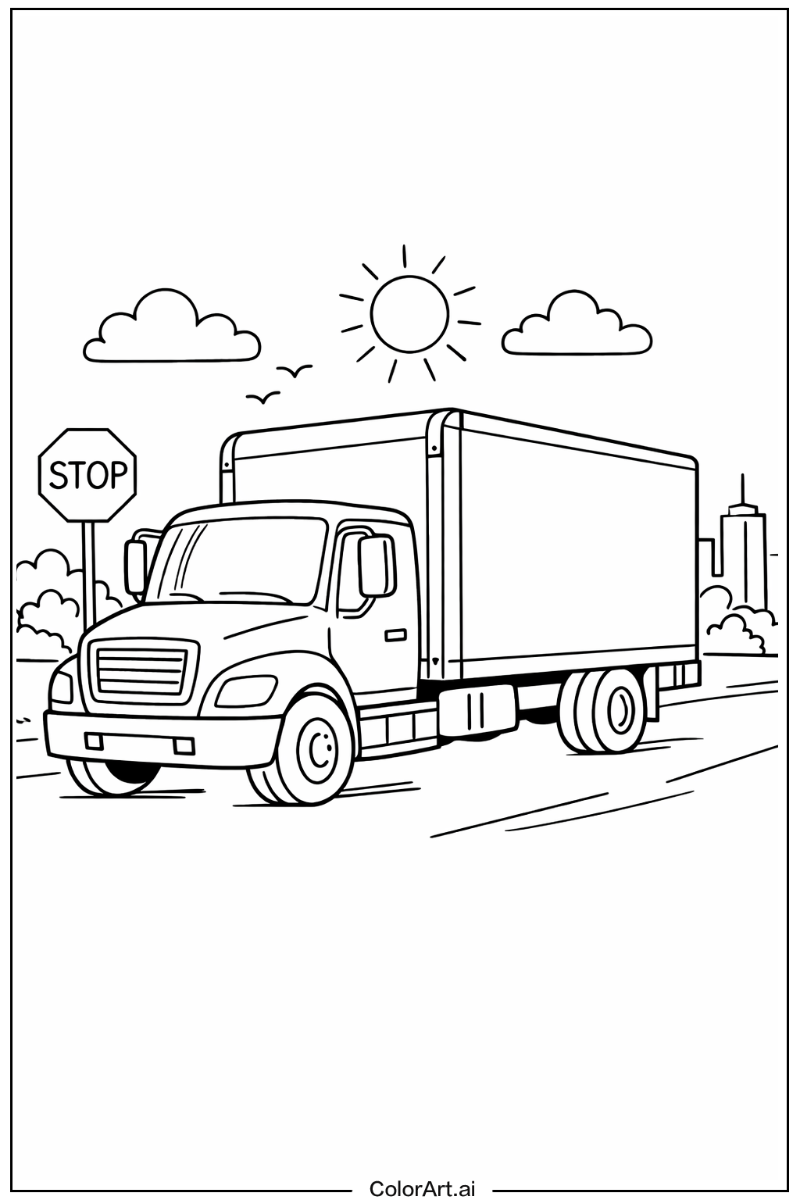 Box truck Truck Scene 2