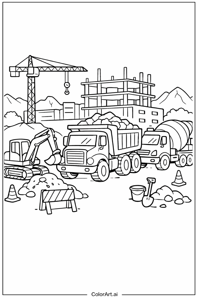 Construction vehicle Truck Design 2