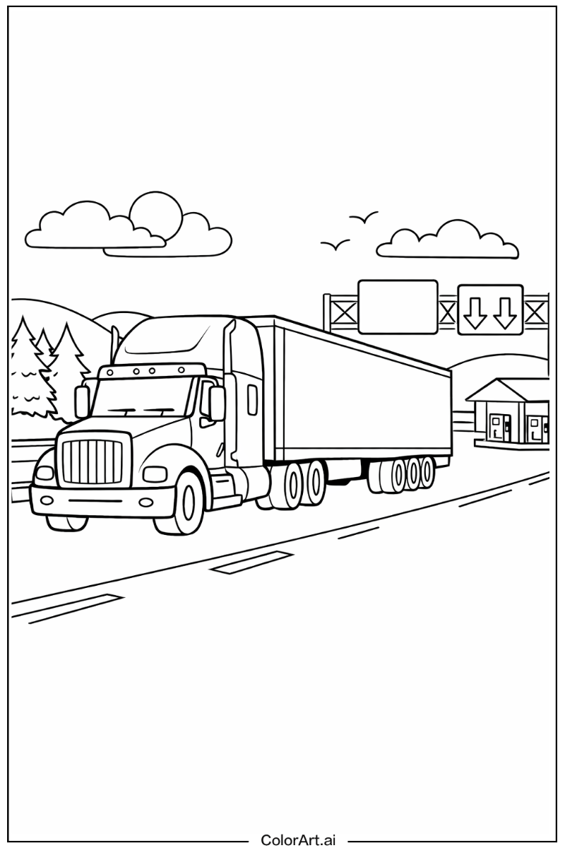 Transport Truck Scene 2