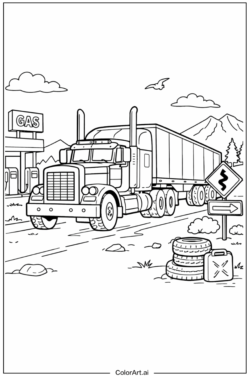 Truck with Wheels Theme 2