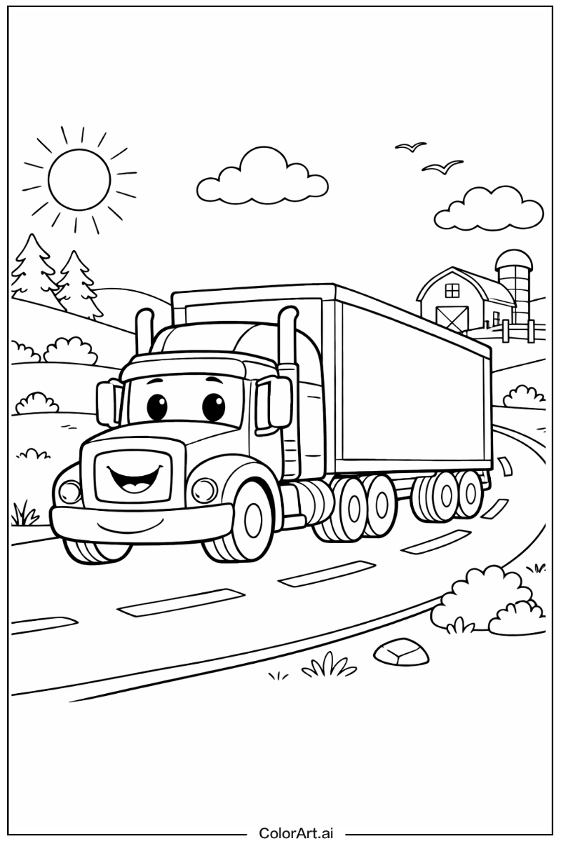 Cartoon truck Truck Design 2