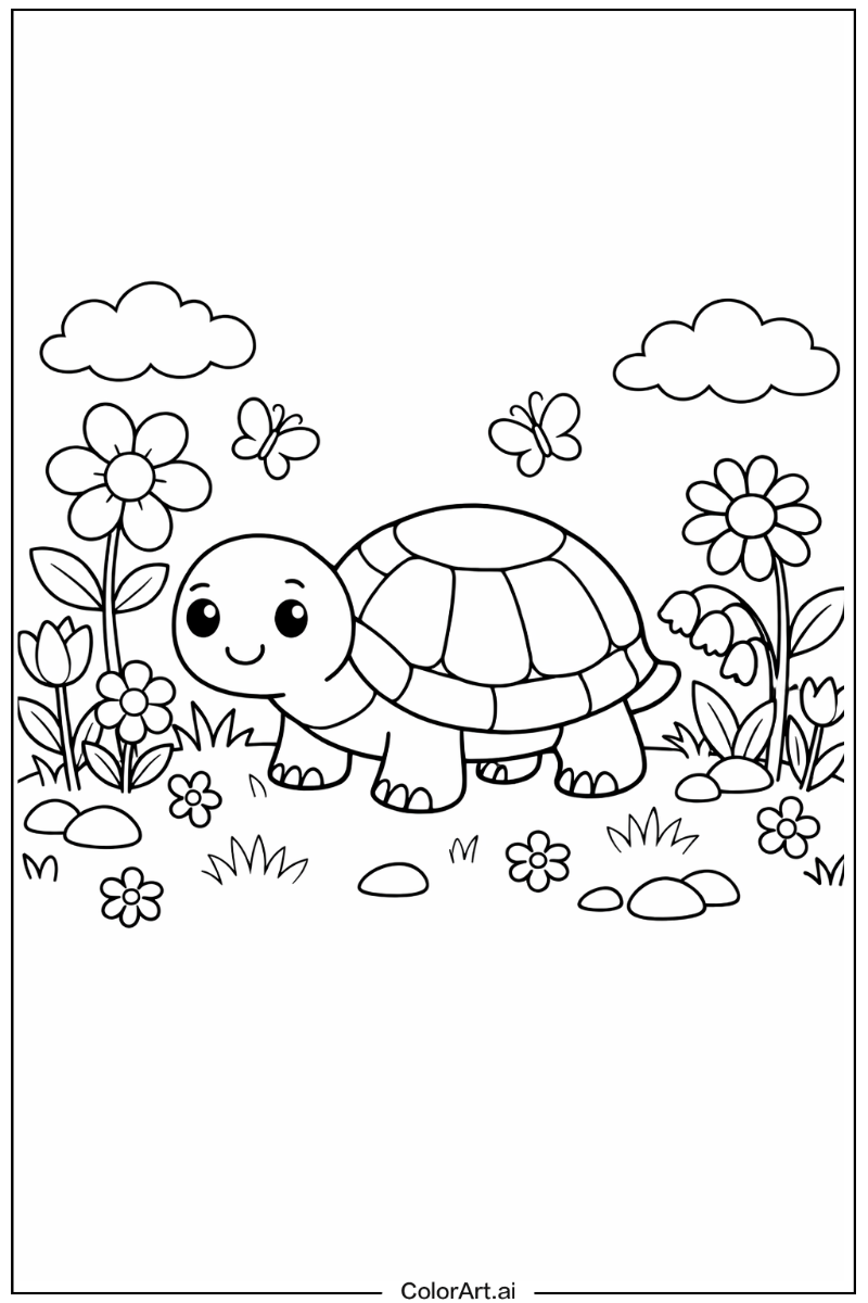 Turtle in a Garden 2