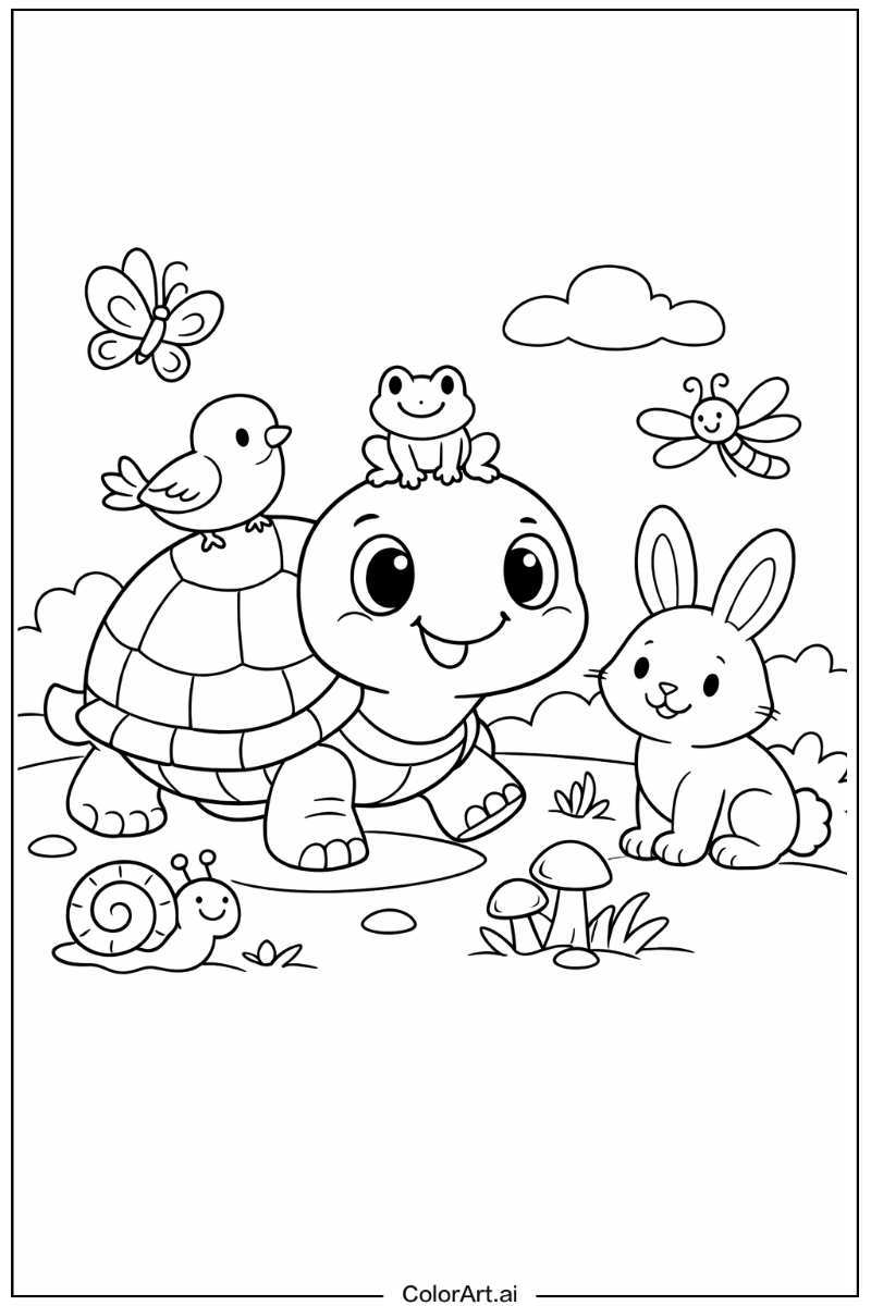 Turtle with Friends 2