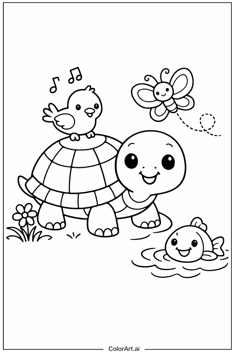 Turtle with Friends 3