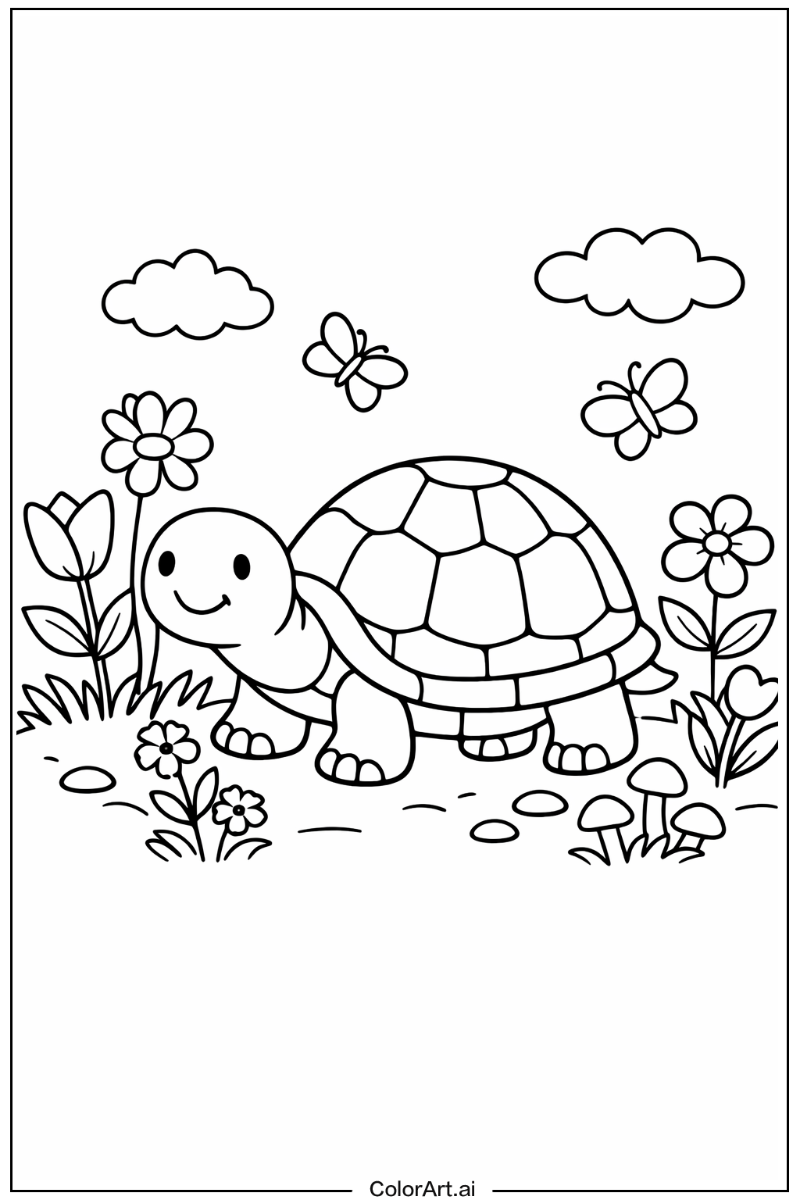 Turtle in a Garden 4
