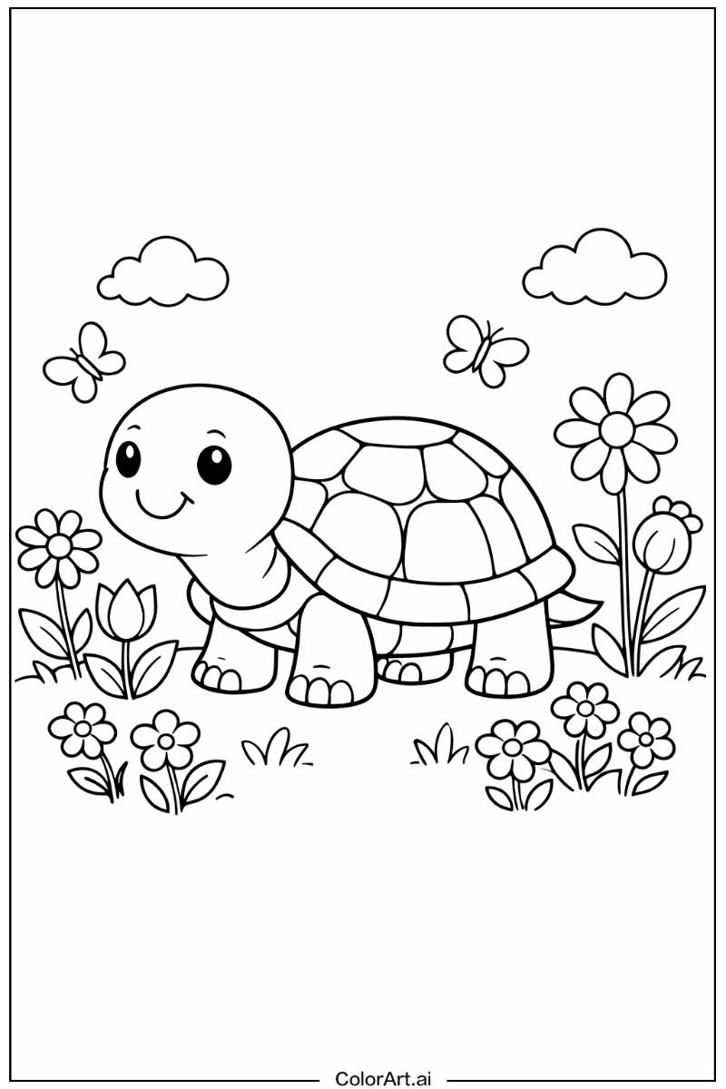 Turtle in a Garden 5