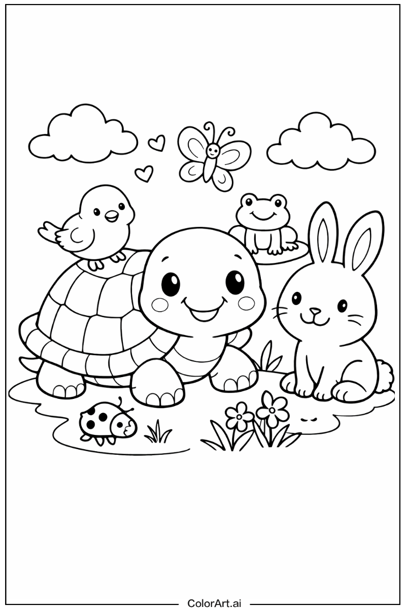 Turtle with Friends 1