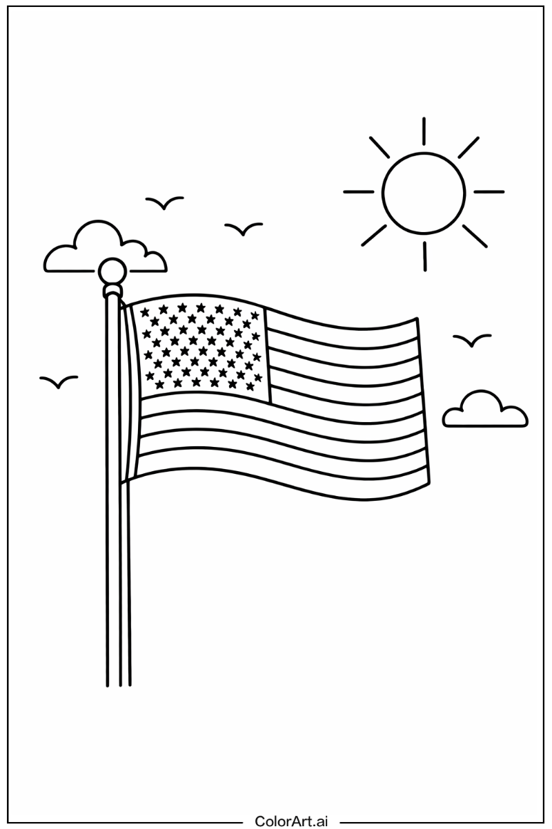 united states flag Under the Sun 2