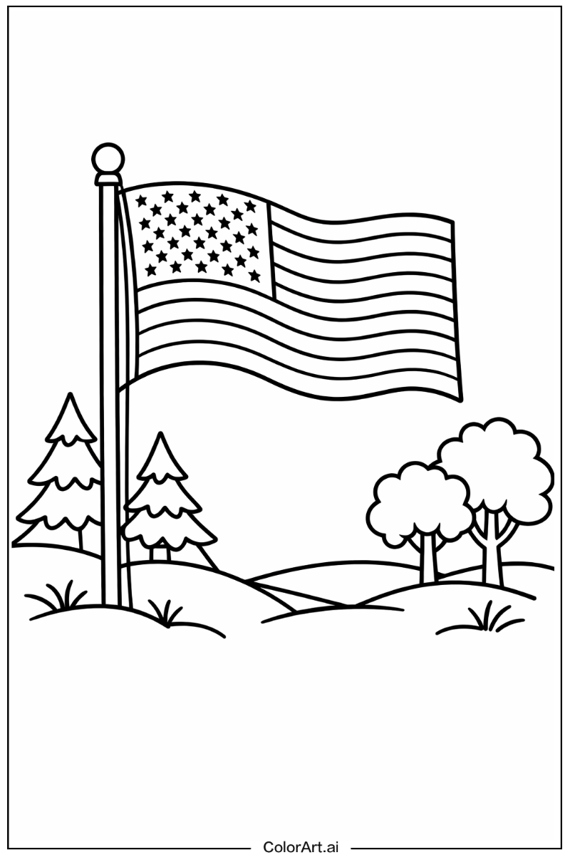 united states flag in Nature 2