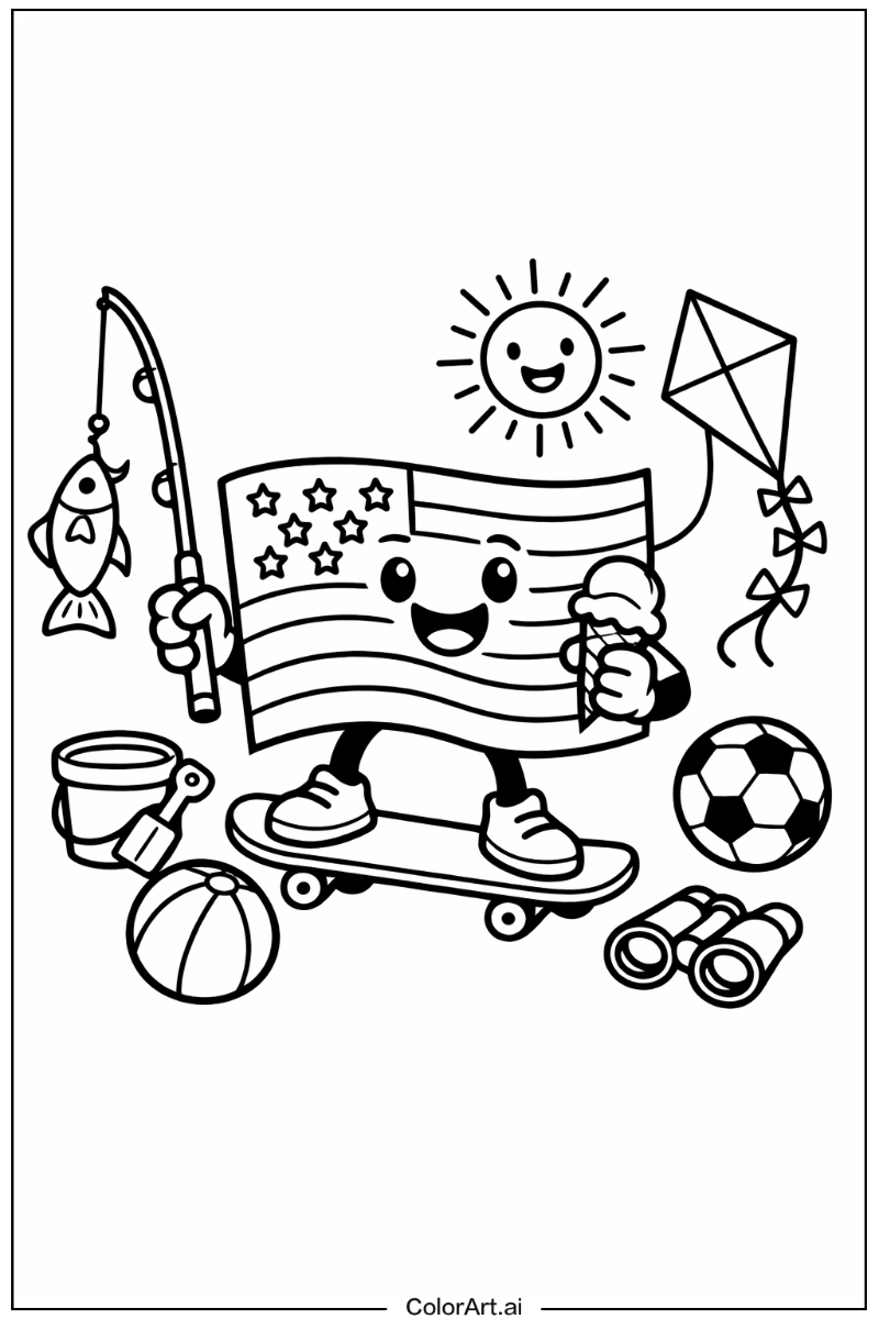 united states flag Having Fun 3