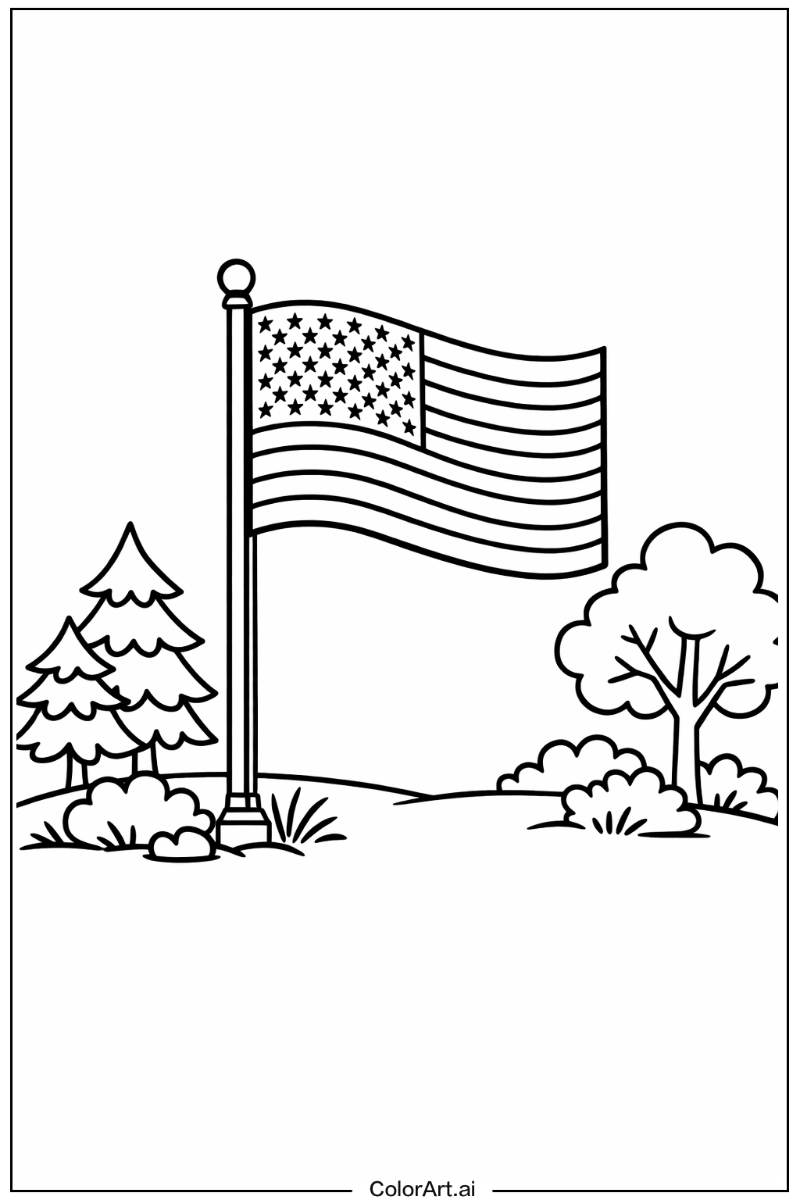 united states flag in Nature 4