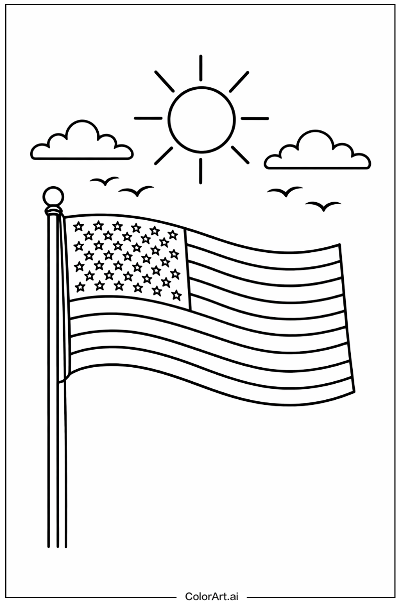 united states flag Under the Sun 5